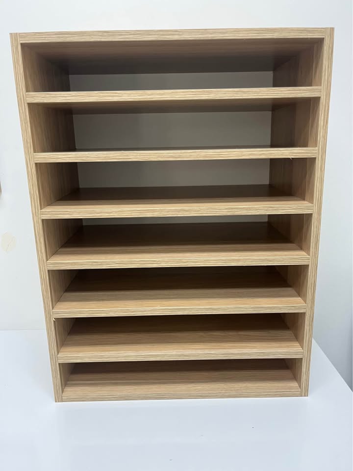 Custom Oak Office Storage Shelf