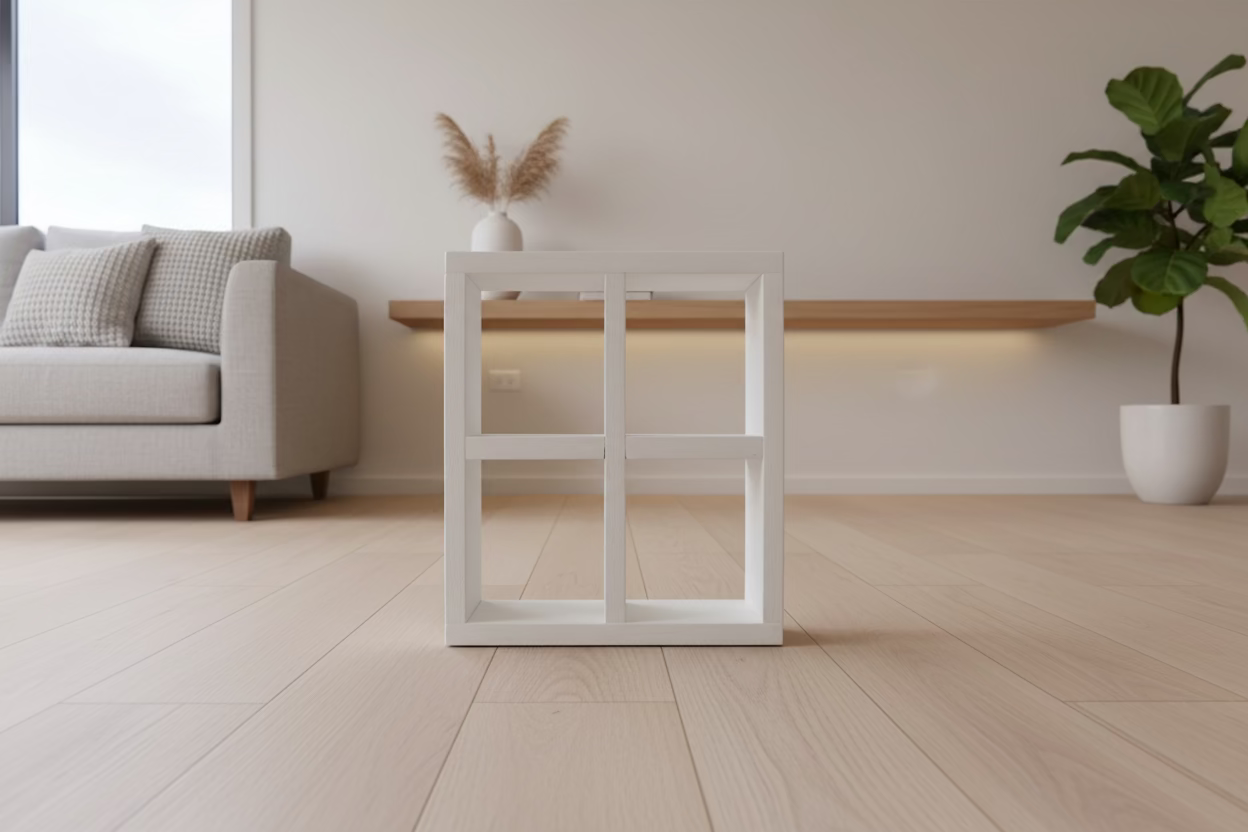 Open Shelf Cabinet – 4 Compartment – Custom Made